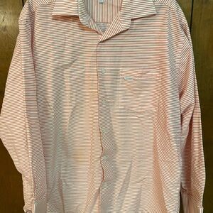 Classic Red and White Striped Men's Shirt